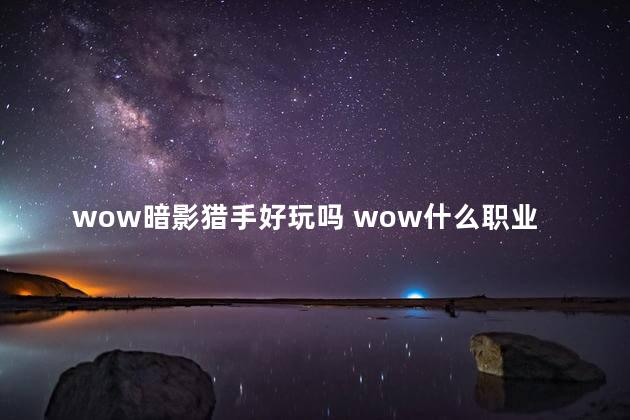 wow暗影猎手好玩吗 wow什么职业最好玩